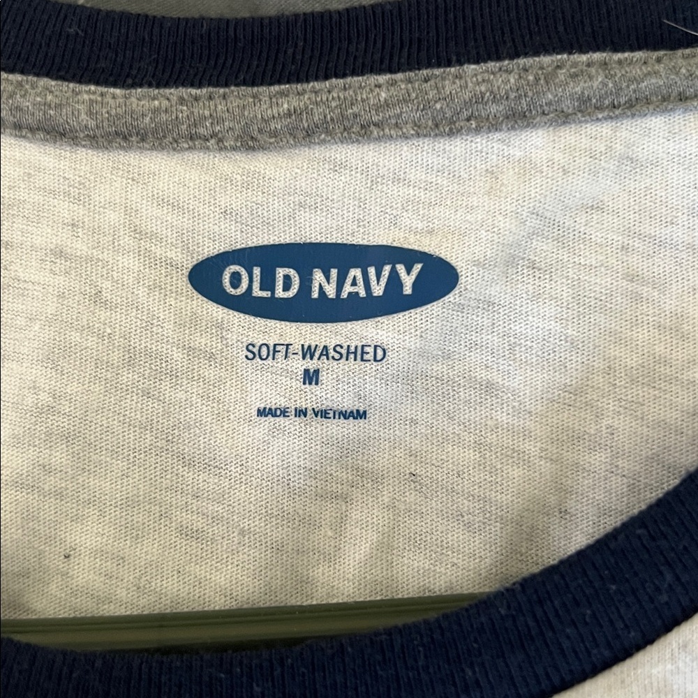 Old Navy Soft Washed Raglan Long Sleeve Tee Gray Medium - Picture 4 of 5